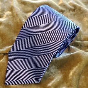 Ermenegildo Zenga blue silk men's necktie